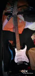 Electric guitar and amplifier