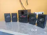 Home Theatre with 4 speakers.