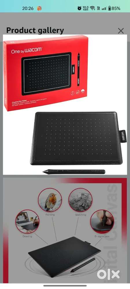 Wacom CTL-472/K0-CX Digital Drawing Graphics pen tablet (red&black)