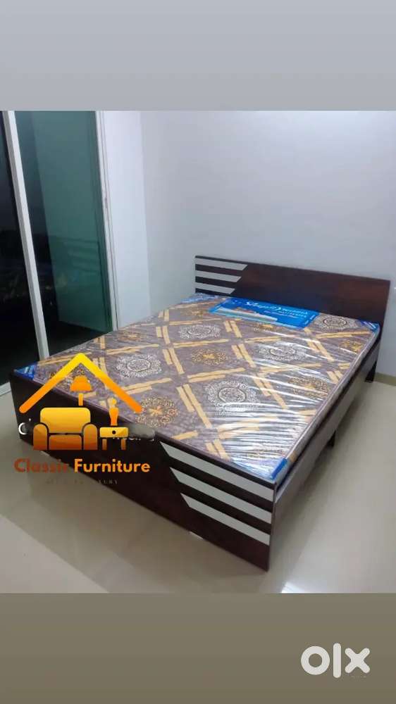 Furniture sale brand new non storage bed with mettes direct factory