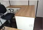 4.5 x5 table with side cupboard