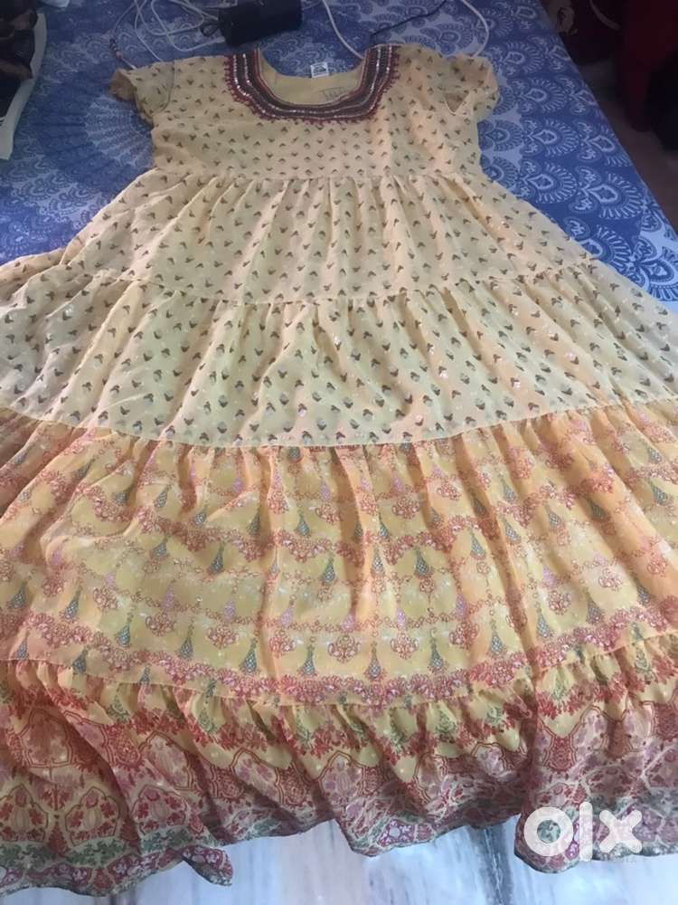 New Long frok pink colour party wear