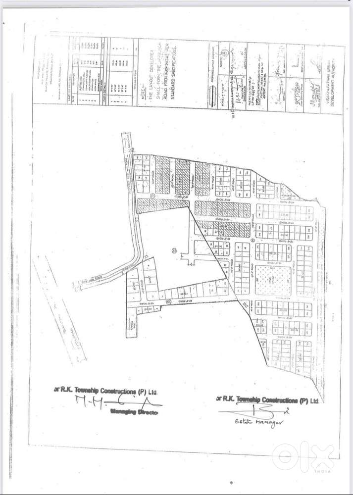 RESIDENTIAL VUDA  480 SQ YARD PLOT FOR SALE IN LOW PRICE AT PARAWADA