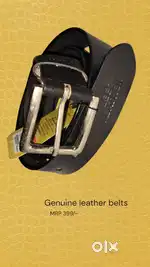 Leather belt