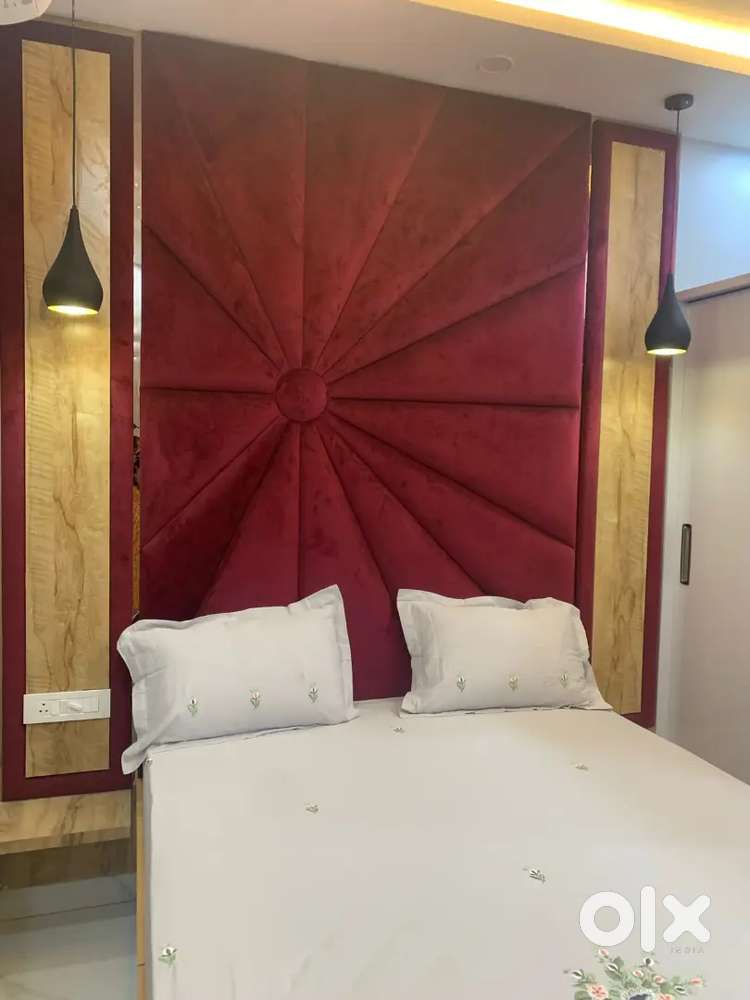 furnished room attached kitchen washroom bed fan light coller for ren