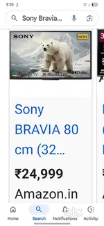 Sony Bravia 2 smart TV led 32