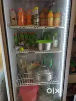 Glass door fridge
