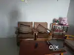Wooden good condition sofa