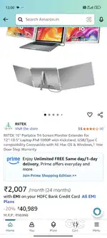RIItek teio screen portable monitor seal pack