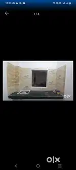 1BHK flat with car parking and large space in deont