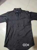 Leather black shirt [ L size ]