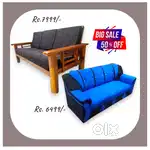 Sofa set Sale New Wooden Sofa set and Cushion sofa Pu sofa set # HWE56