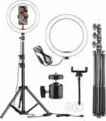 10Inch Led Ring Light with Tripod Stand Mobile Phone And Camera Clip