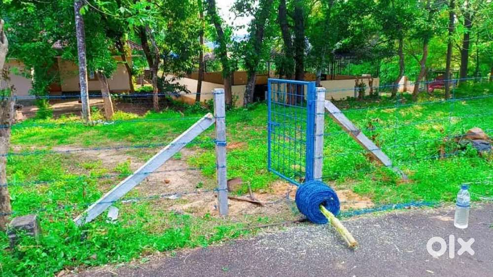 Barbed wire and chain link all over the Kerala