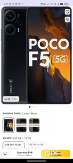 Poco f5 12 gb ram 256 gb rom