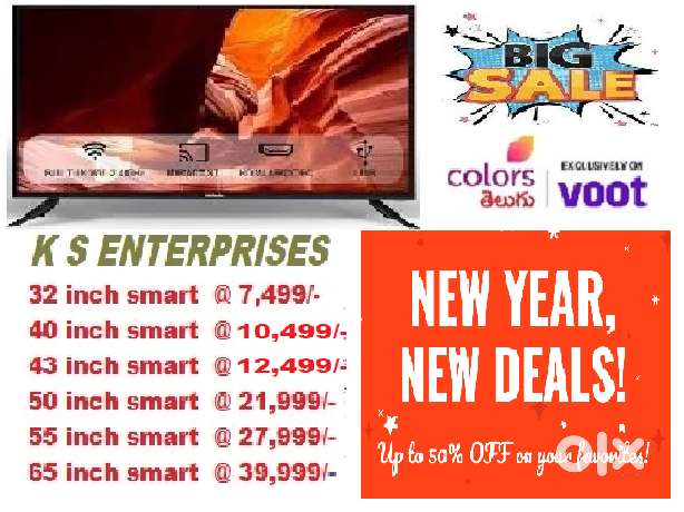 WINTER OFFER 50 INCH GOOGLE TV, 4K UHD, VOICE COMMAND @ 21,999/- ONLY