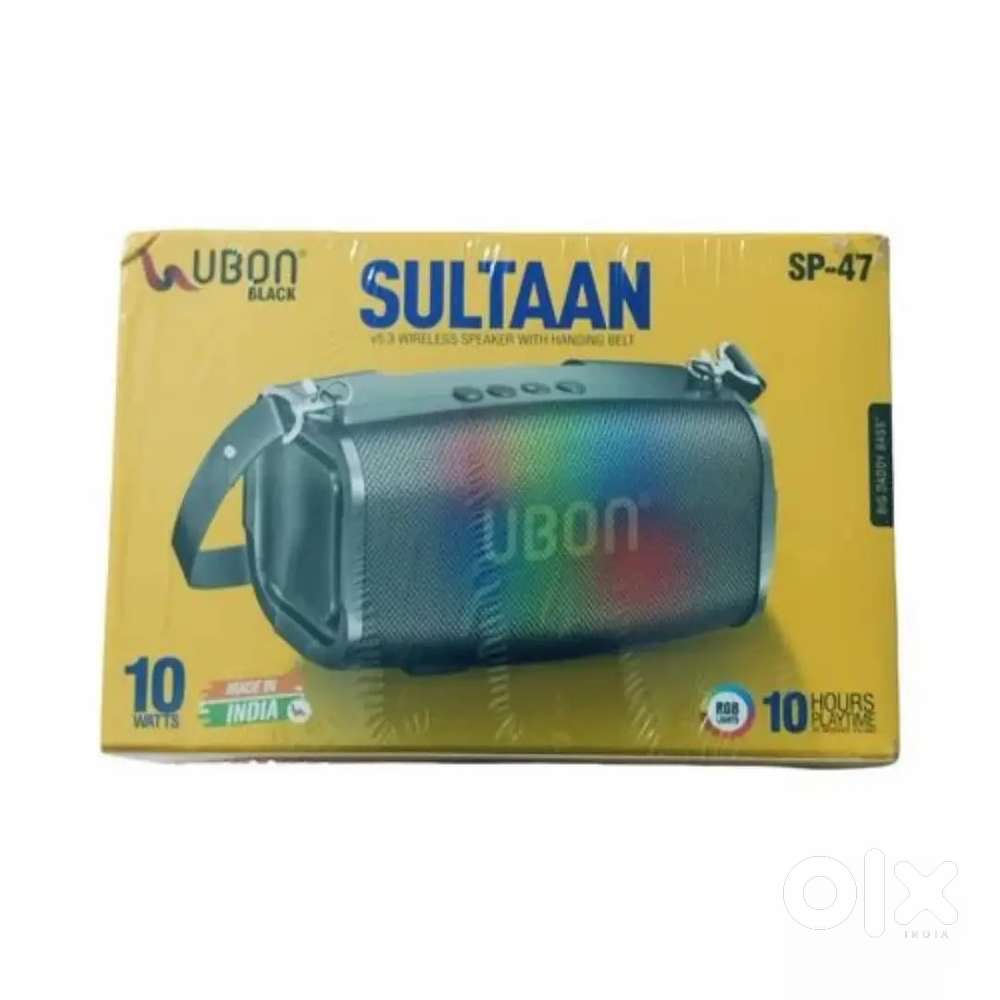 UBON BLACK SULTAAN v5.3 wireless speaker with hanging belt