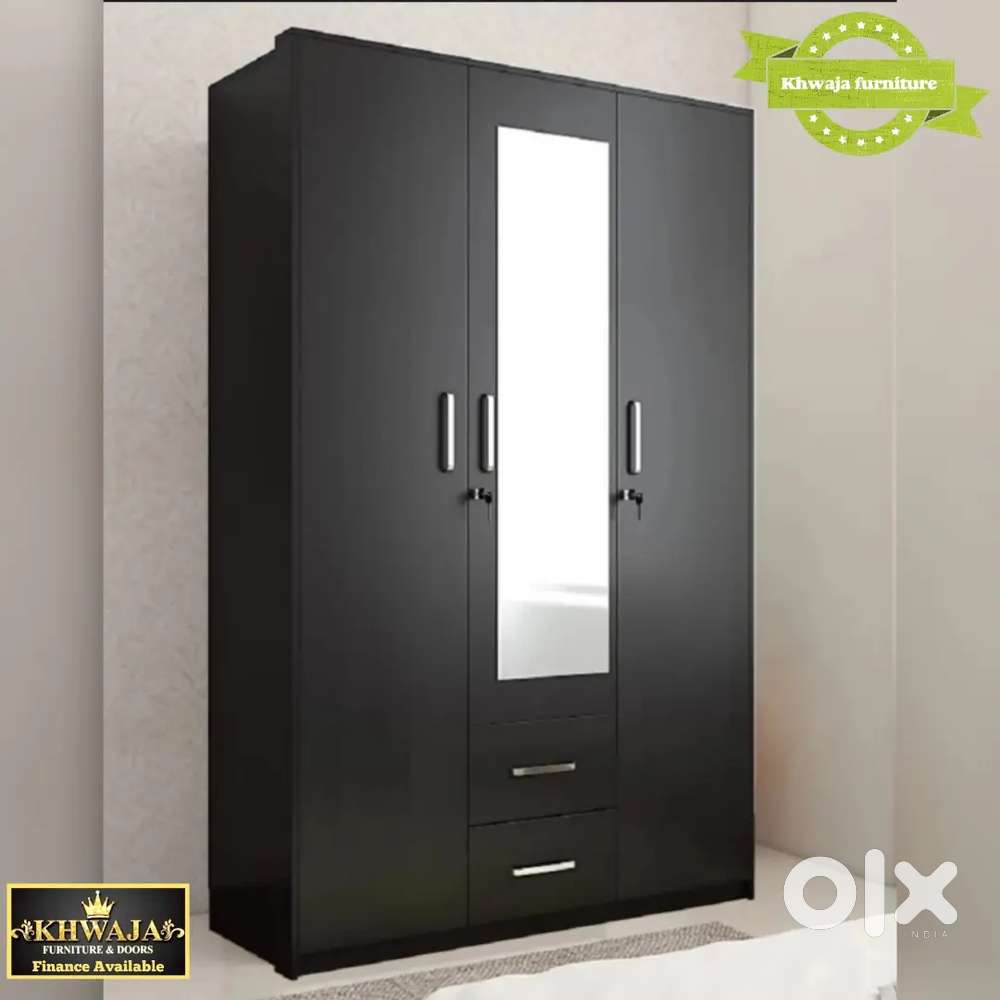 Khwaja Furniture. Designer 3 doors Wardrobe ( Bajaj finance Available)
