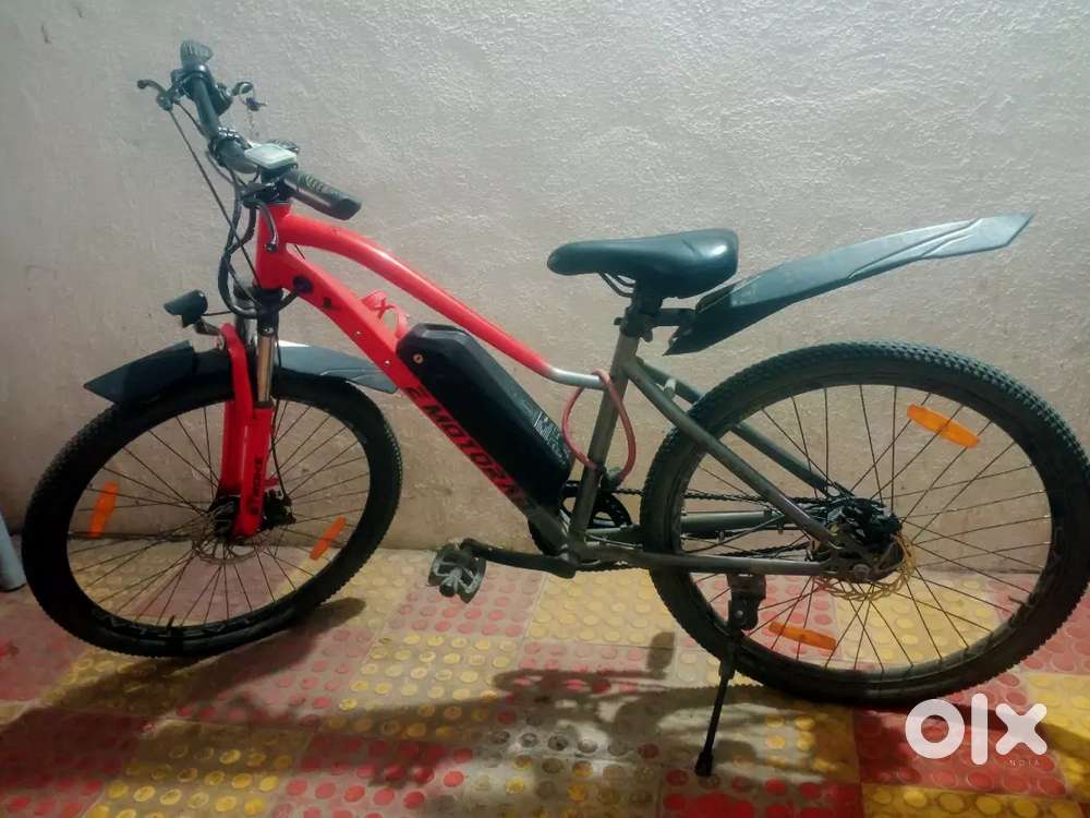 Motorad Electric Bicycle in Red Colour