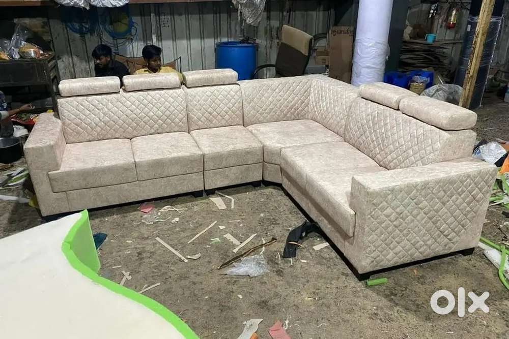 L shape sofa luxury model