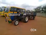 Hire tractor and water tanker