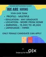 Work from home opportunity provider