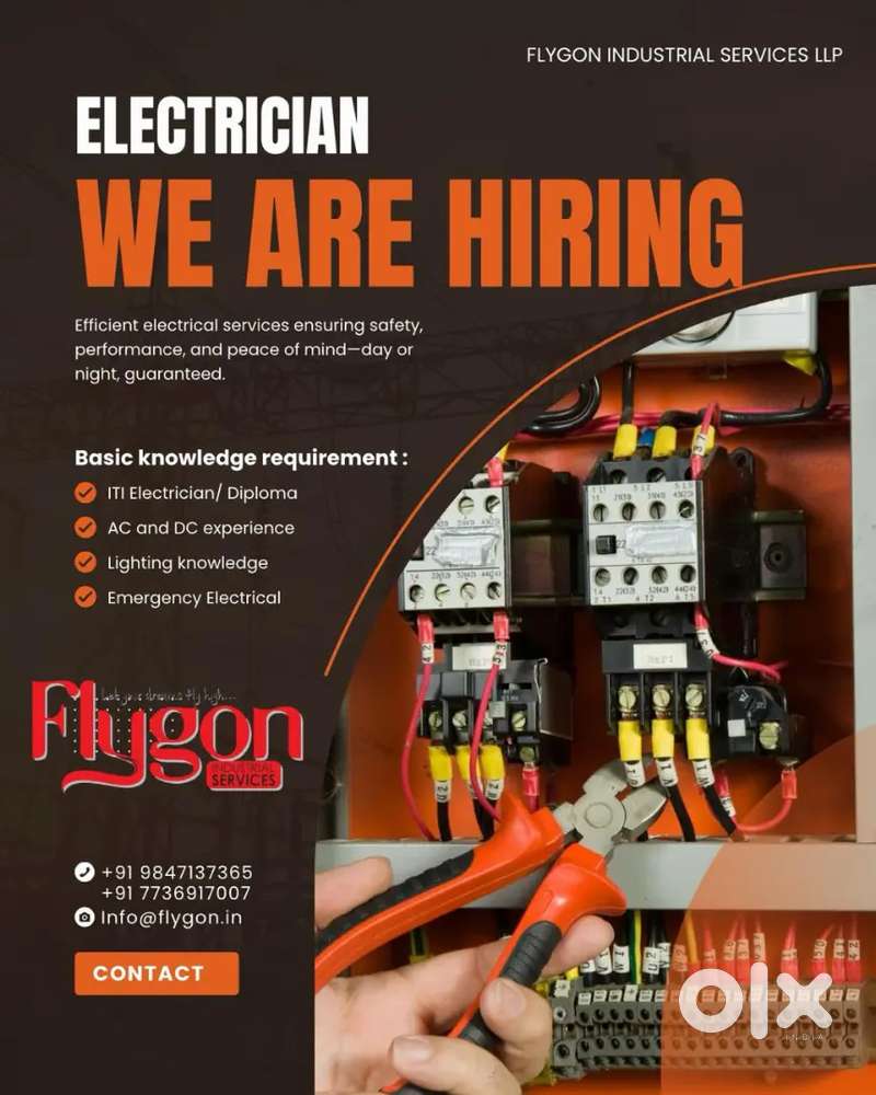 We are looking for a electrician