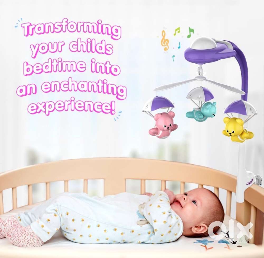 Bear melody crib mobile