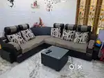 Corner sofa set with 5 seater