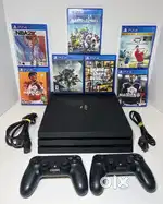 PlayStation PS4 Pro 1TB Console Bundle w/ 2 Controllers & 7 Game used