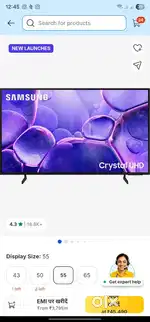 Samsung 55 inch tv New 1 month use