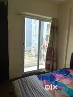 1 bhk avelebal for rent semi furnished with dubul bed