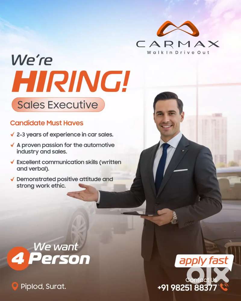 Sales Executives- Used car Showroom