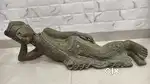 Buddha murti in one peace wood carving