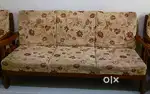 solid wood sofa set with centre table for sale