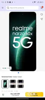 Real me narzo 60 x 5G