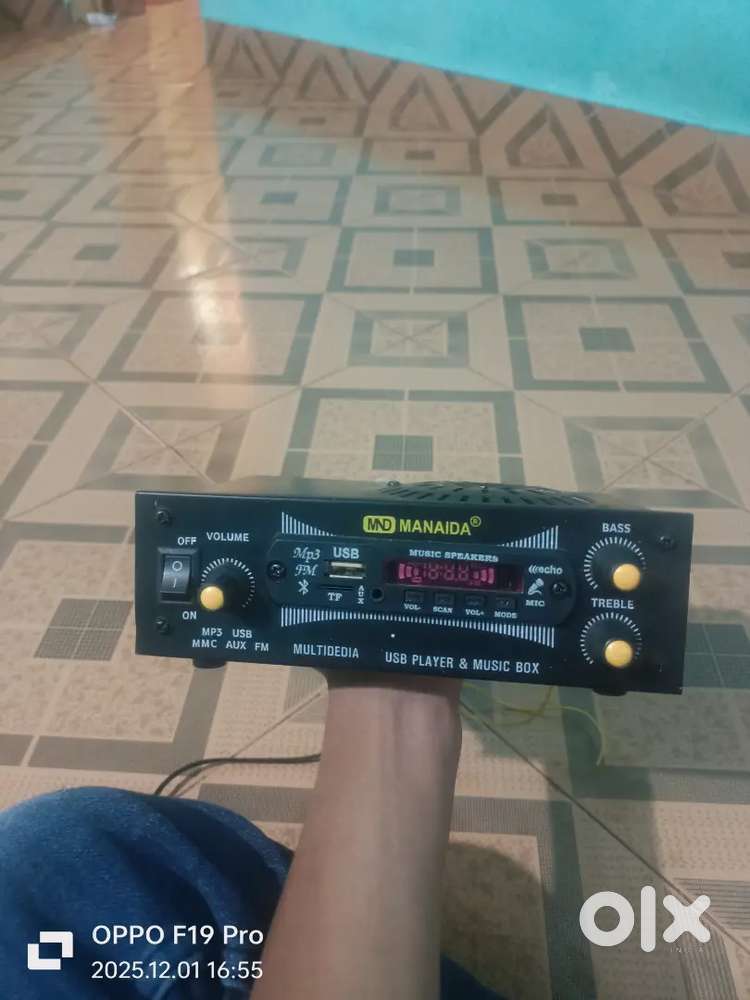 Amplifier box with remote  multimedia MP3 player with aux