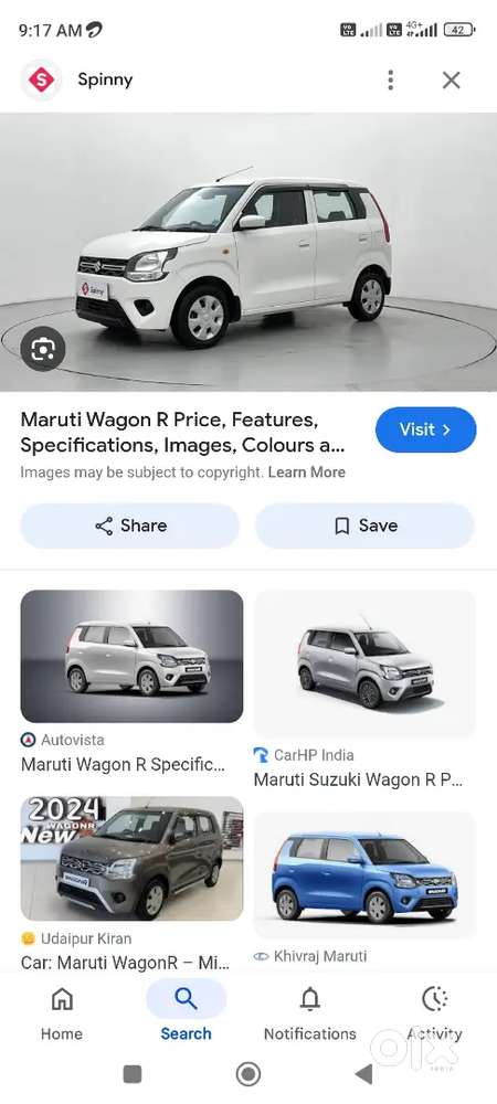 Wagon r 600 rent per day