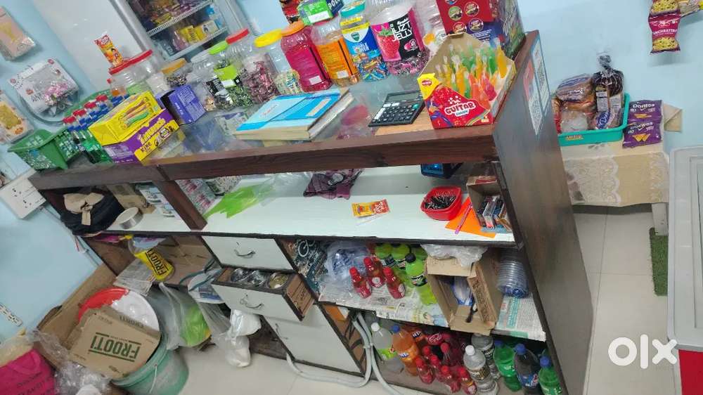 Shop Counter – Heavy Duty Storage + Glass Display – 3 Months Old