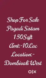 Shop for sell in Pagadi sistam dombivli West.