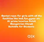 Rented room for Girl students  near Govt Hospital Sarwal