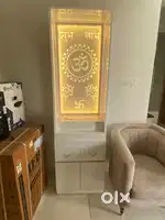 Newly built white acrylic temple