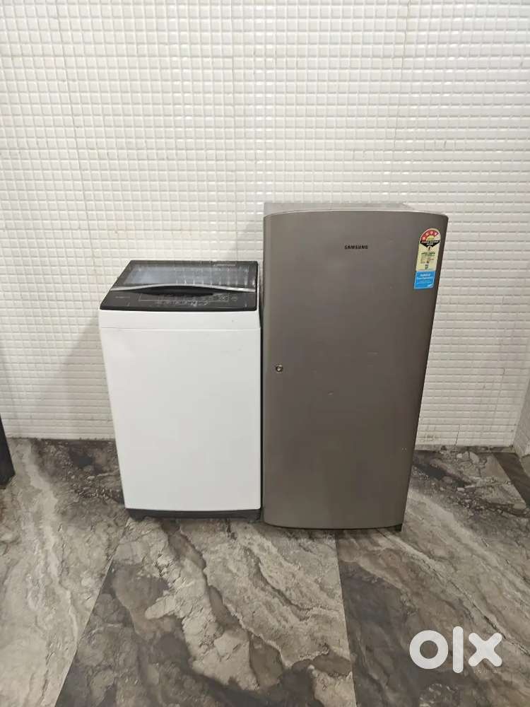 Good 5152 Samsung single door and Bosch topload washing machine