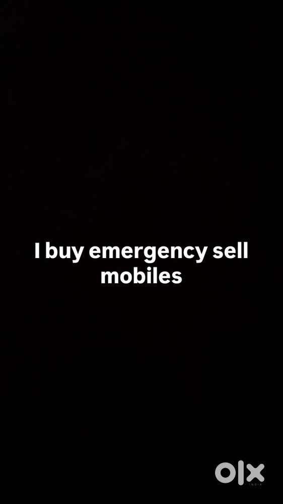 I buy emergency sell mobile