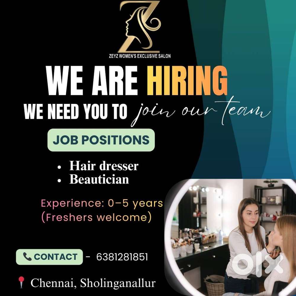Beautician Job vaccancy