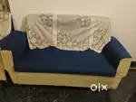 Blue color sofa