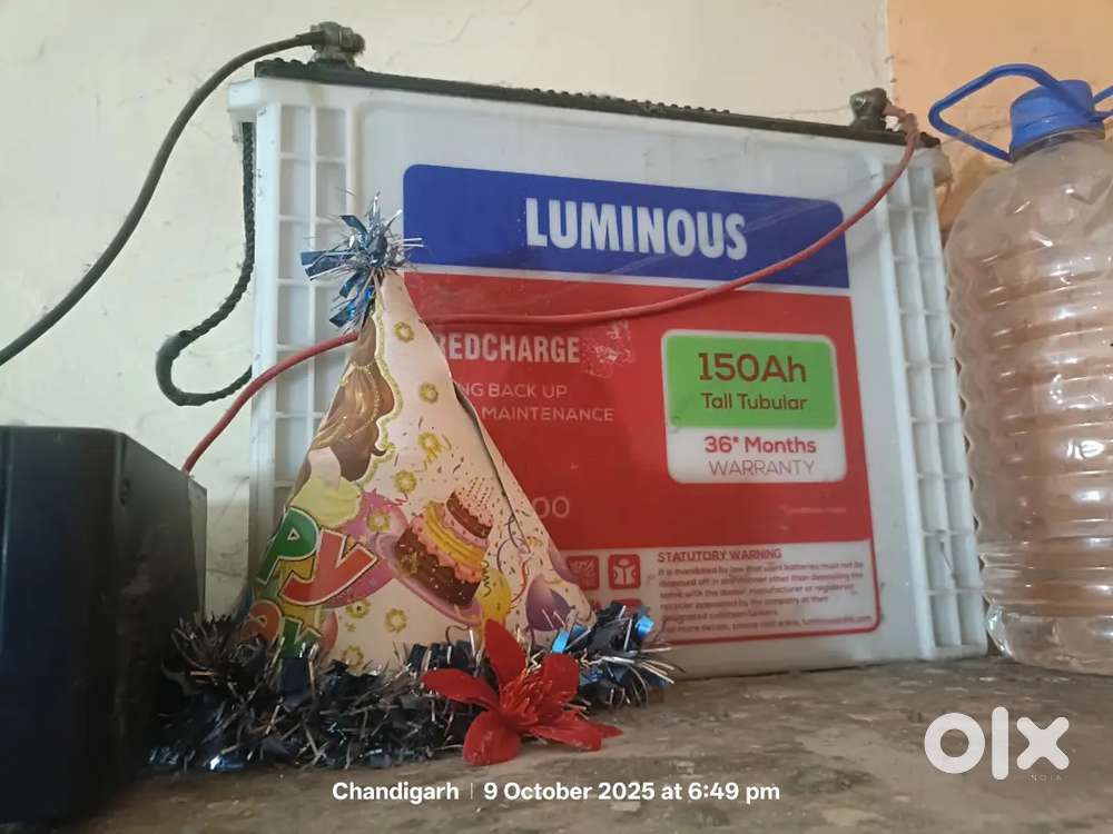Inverter with battery