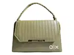 Light Olive Color Elegant PU Leather Bag (2 Main Compartments)