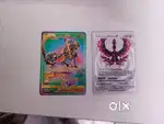 Pokemon rembo card and silver card rear