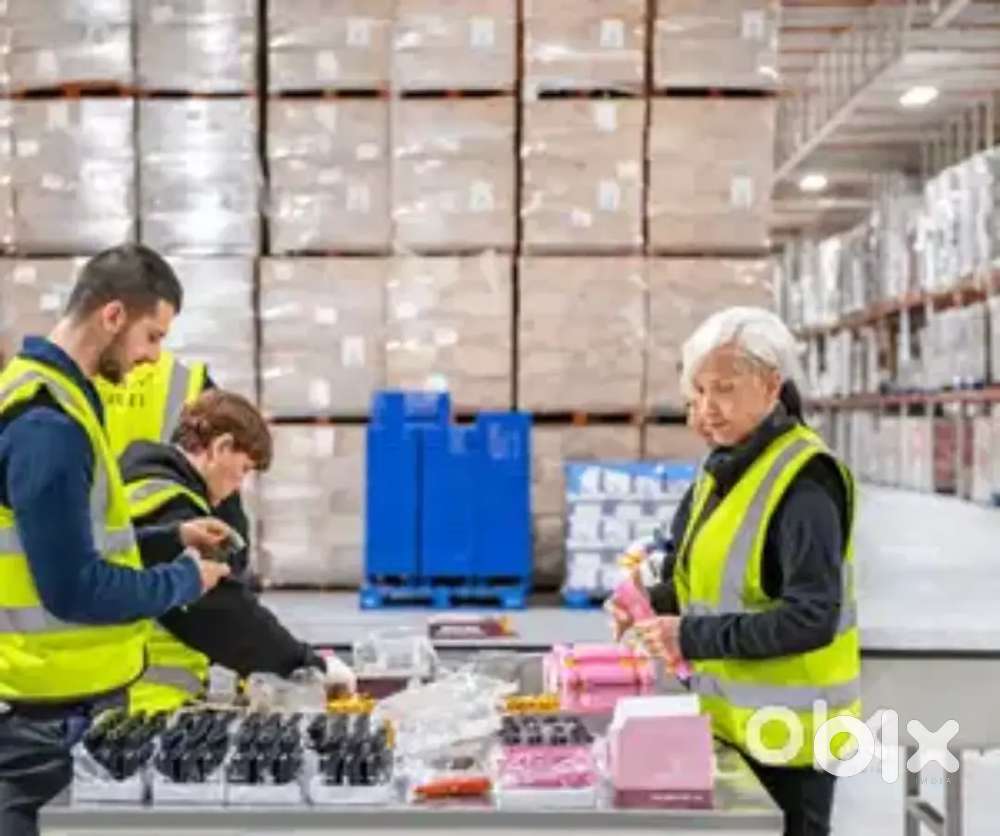 तत्काल आवश्यकता पैकिंग स्कैनिंग में लड़का और लड़की की